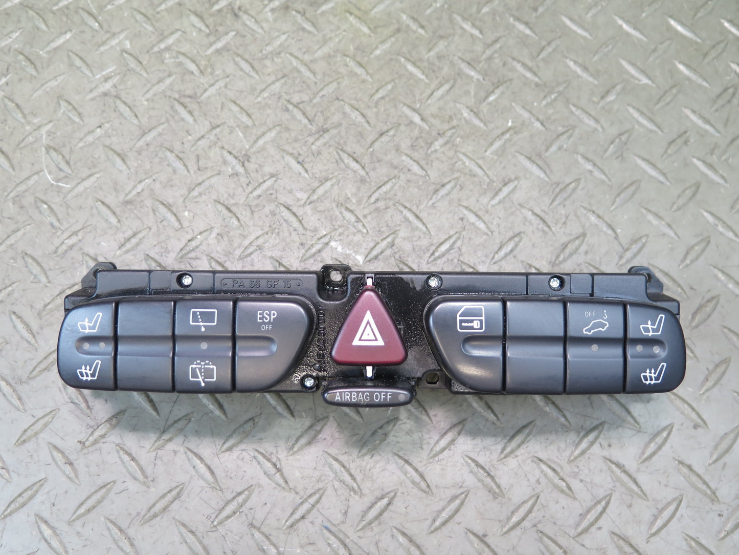 2002-2005 Mercedes W463 G500 Dash Hazard ESP Wiper Heated Seat Switch Panel