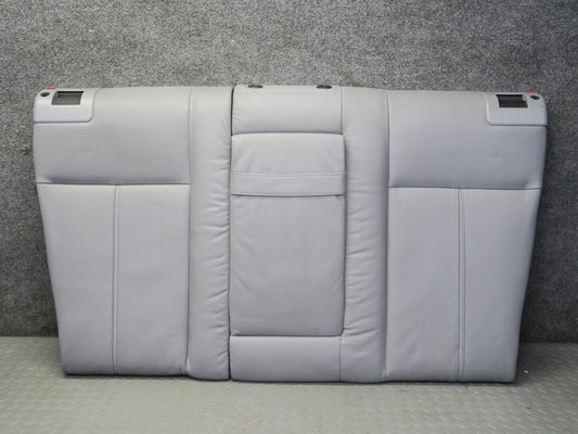 97-03 BMW E39 540ia Sedan Rear Seat Upper Backrest Leather Cushion Gray OEM