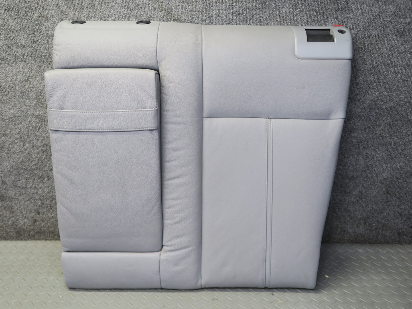 97-03 BMW E39 540ia Sedan Rear Seat Upper Backrest Leather Cushion Gray OEM
