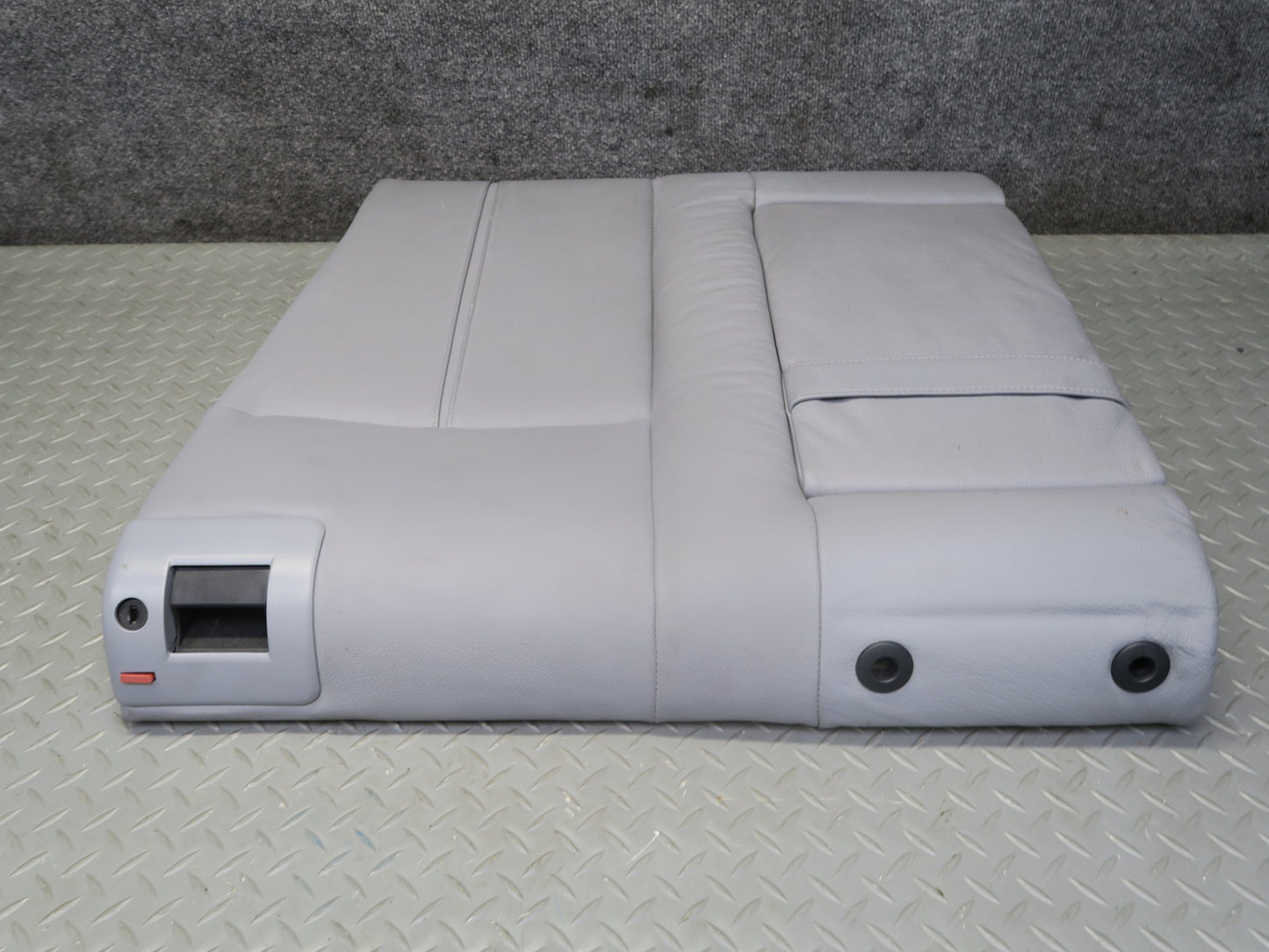 97-03 BMW E39 540ia Sedan Rear Seat Upper Backrest Leather Cushion Gray OEM