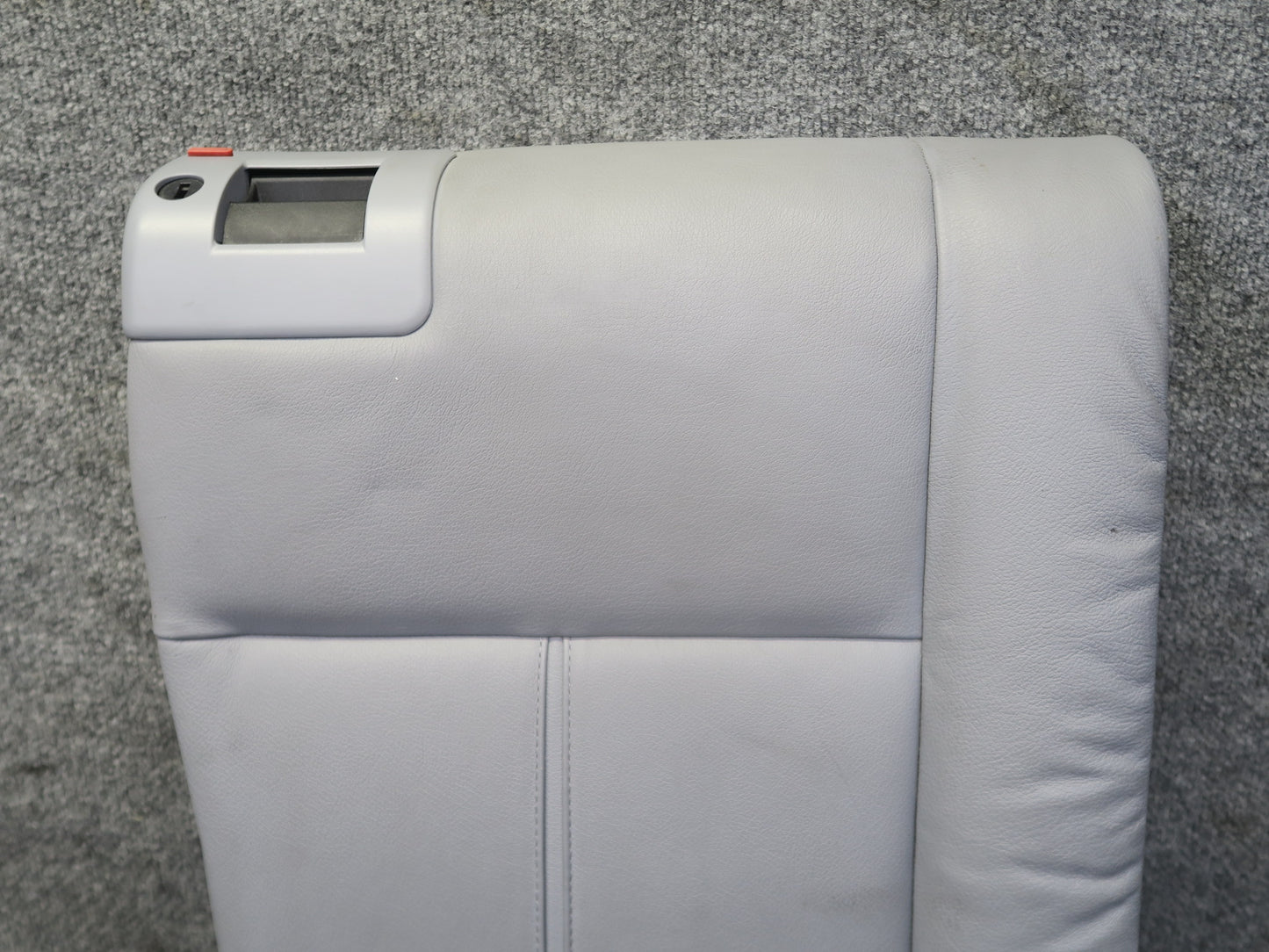 97-03 BMW E39 540ia Sedan Rear Seat Upper Backrest Leather Cushion Gray OEM