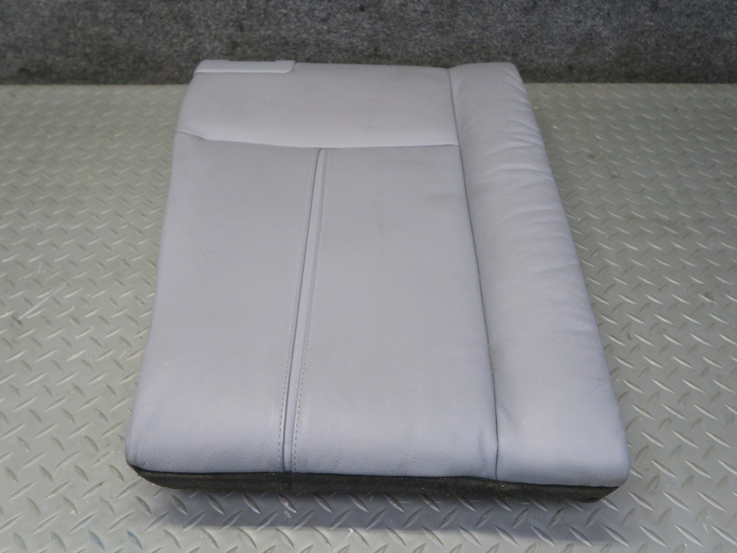 97-03 BMW E39 540ia Sedan Rear Seat Upper Backrest Leather Cushion Gray OEM