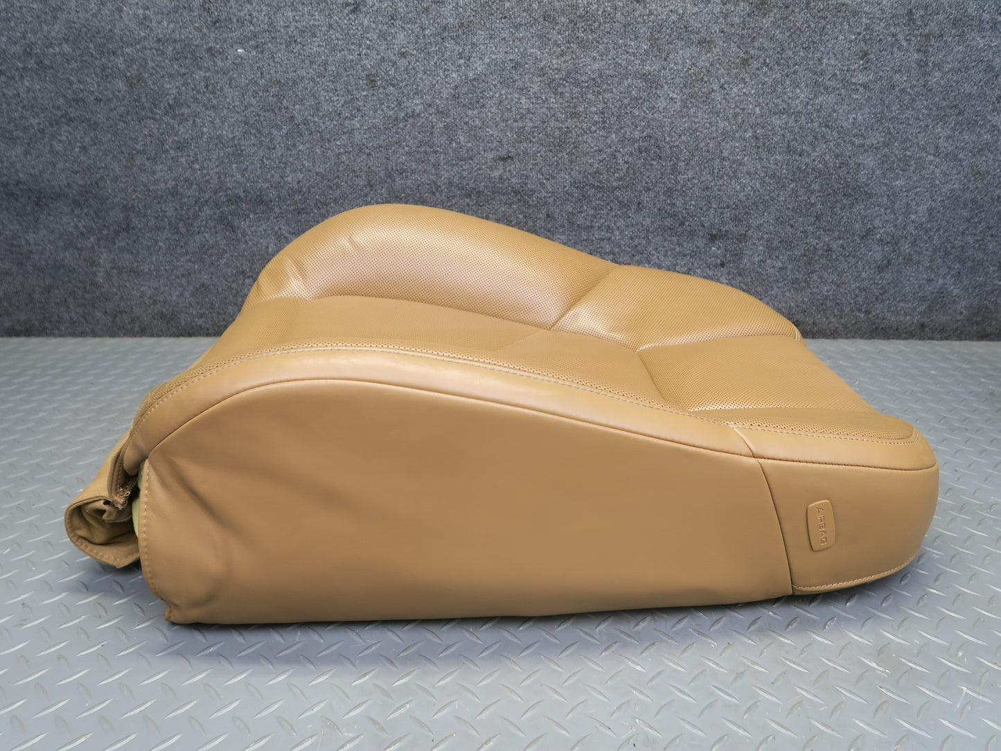 2011-2018 Porsche Cayenne 958 Front Right Seat Upper Leather Cushion Cognac