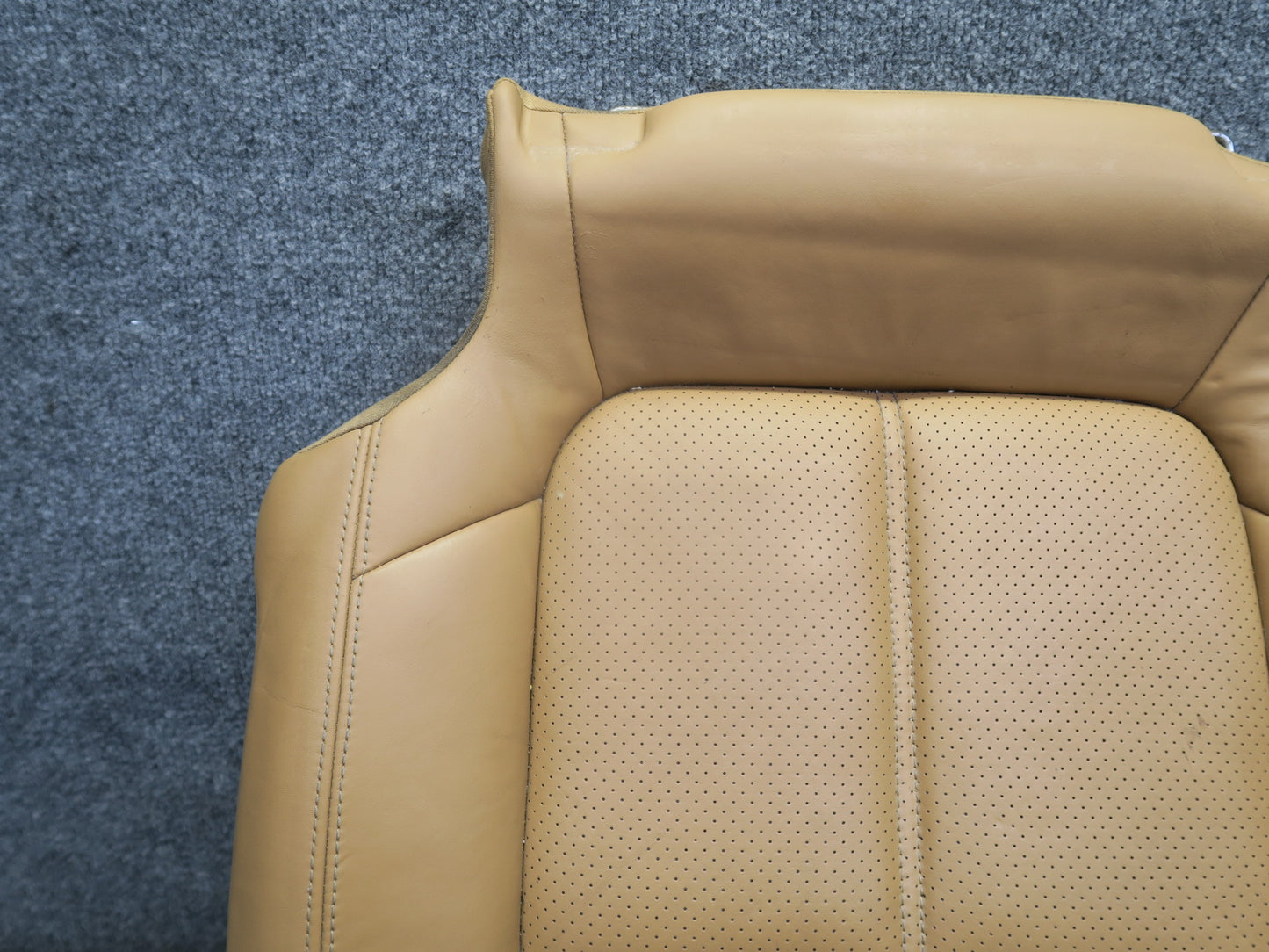 2011-2018 Porsche Cayenne 958 Rear Right Seat Lower Leather Cushion Cognac