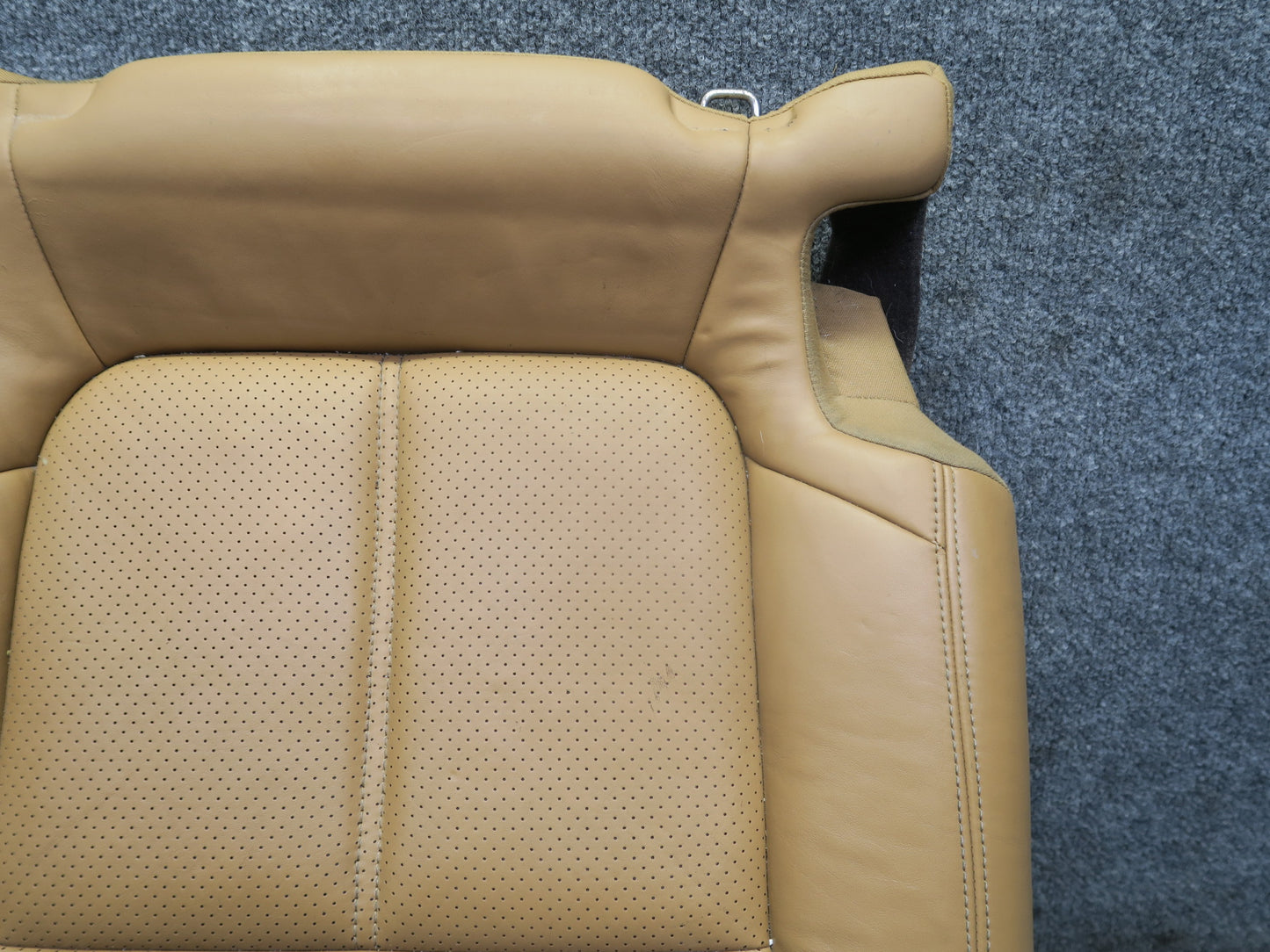 2011-2018 Porsche Cayenne 958 Rear Right Seat Lower Leather Cushion Cognac