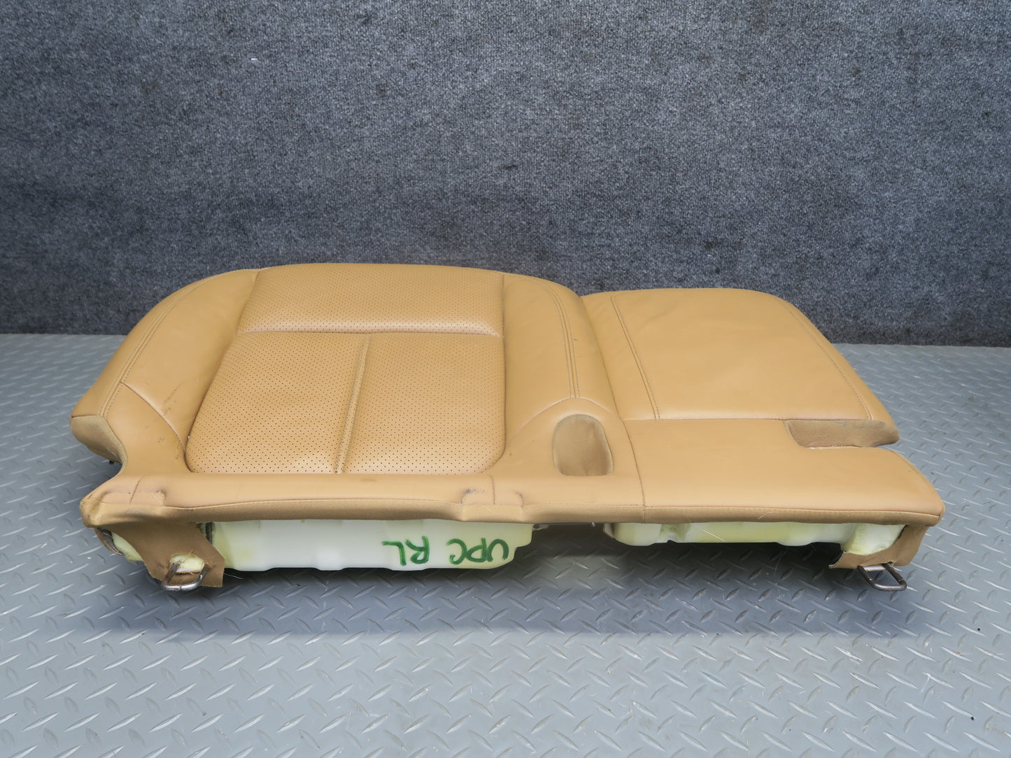 2011-2018 Porsche Cayenne 958 Rear Left Seat Lower Leather Cushion Cognac