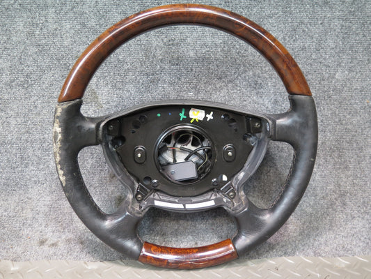 2002-2007 Mercedes W463 G500 Leather Wood Steering 2114600603