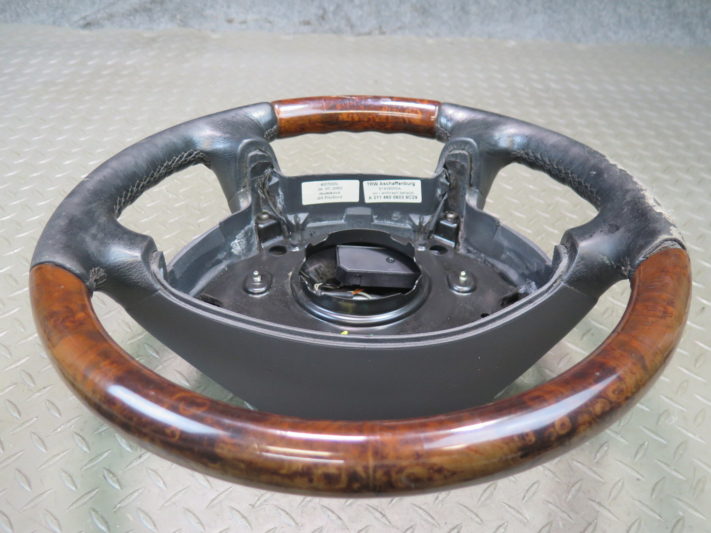 2002-2007 Mercedes W463 G500 Leather Wood Steering 2114600603