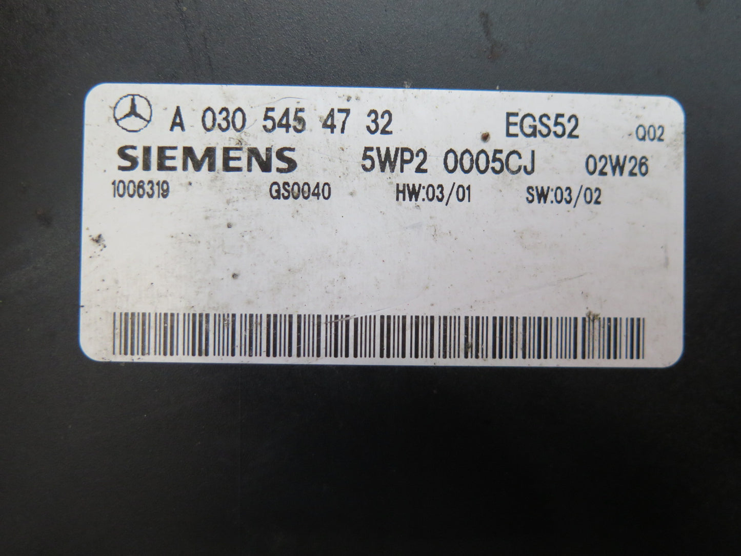 2002-2005 Mercedes W463 G500 722.630 TCM Transmission Control Module 0305454732