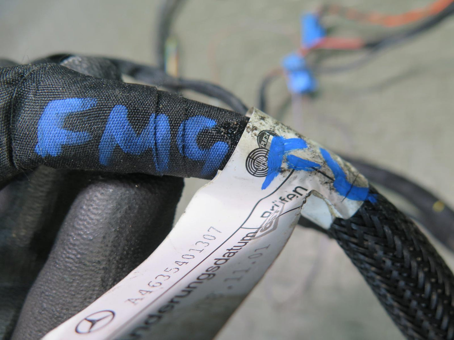 2003 Mercedes W463 G500 Front Left Door Wire Wiring Harness 4635401307