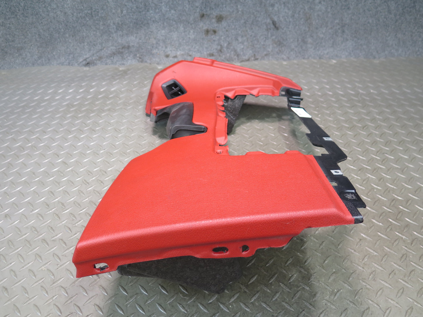 09-16 BMW E89 Z4 Front Left Under Dash Knee Trim Cover Panel RED OEM