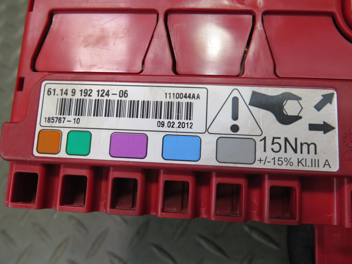 09-16 BMW E89 Z4 Battery Positive Terminal Junction Fuse Box 9192124 OEM