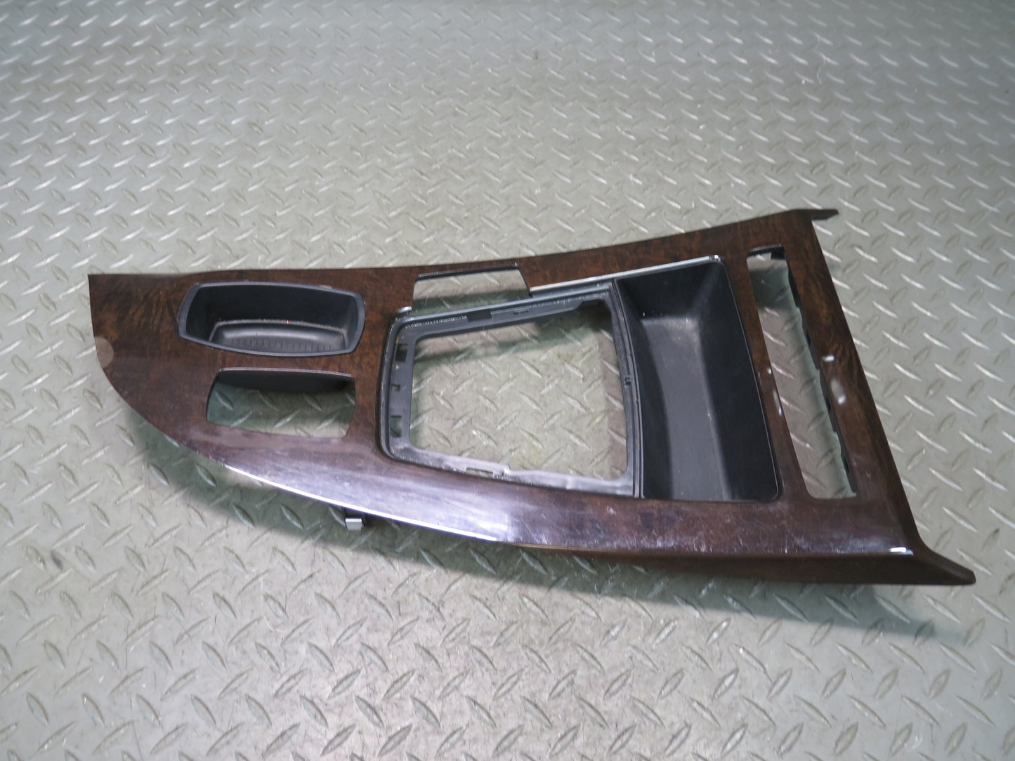 09-16 BMW E89 Z4 A/T Front Center Console Shifter Wood Trim Panel 9150230 OEM