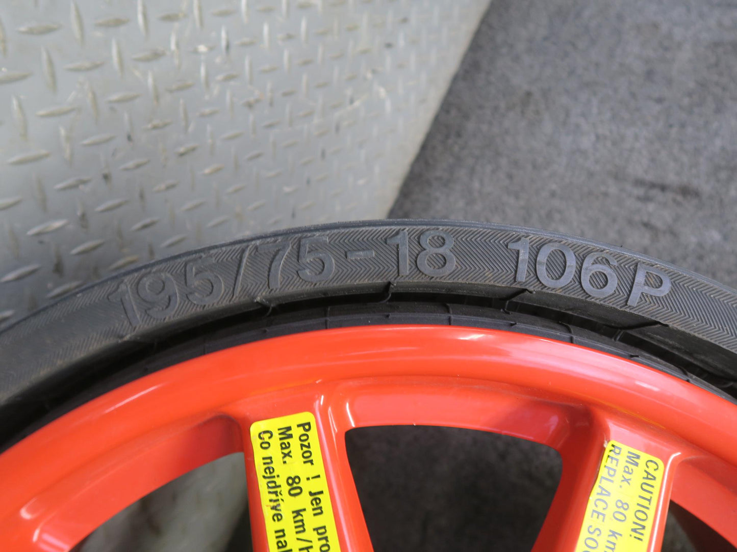 2011-2018 Porsche Cayenne 958 Emergency R18" Spare Tire Wheel Rim 18x6.5J ET28