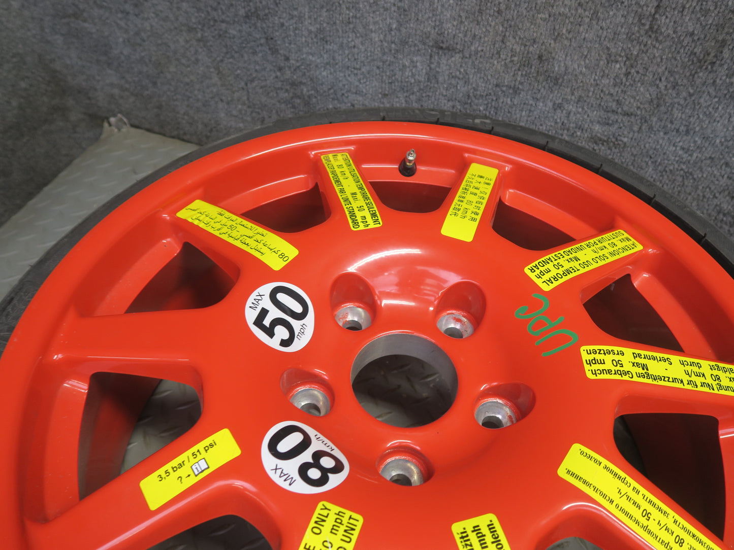 2011-2018 Porsche Cayenne 958 Emergency R18" Spare Tire Wheel Rim 18x6.5J ET28