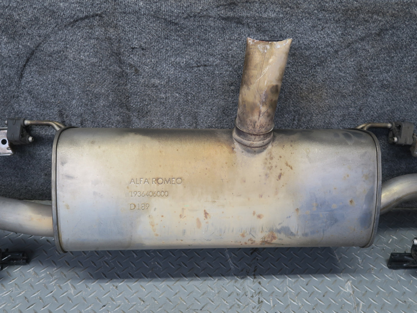 2017-2023 Alfa Romeo Stelvio Q4 2.0L Rear Exhaust Muffler Assembly