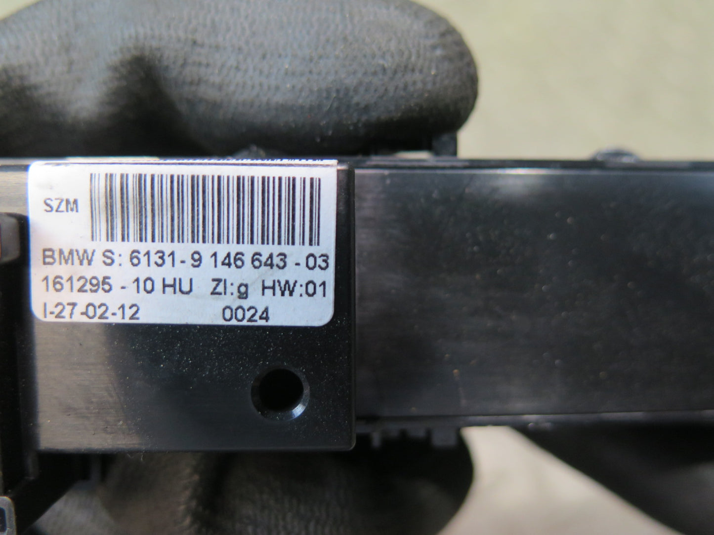 09-16 BMW E89 Z4 Convertible TOP Roof Heated Seat Switch Panel 9146643 OEM