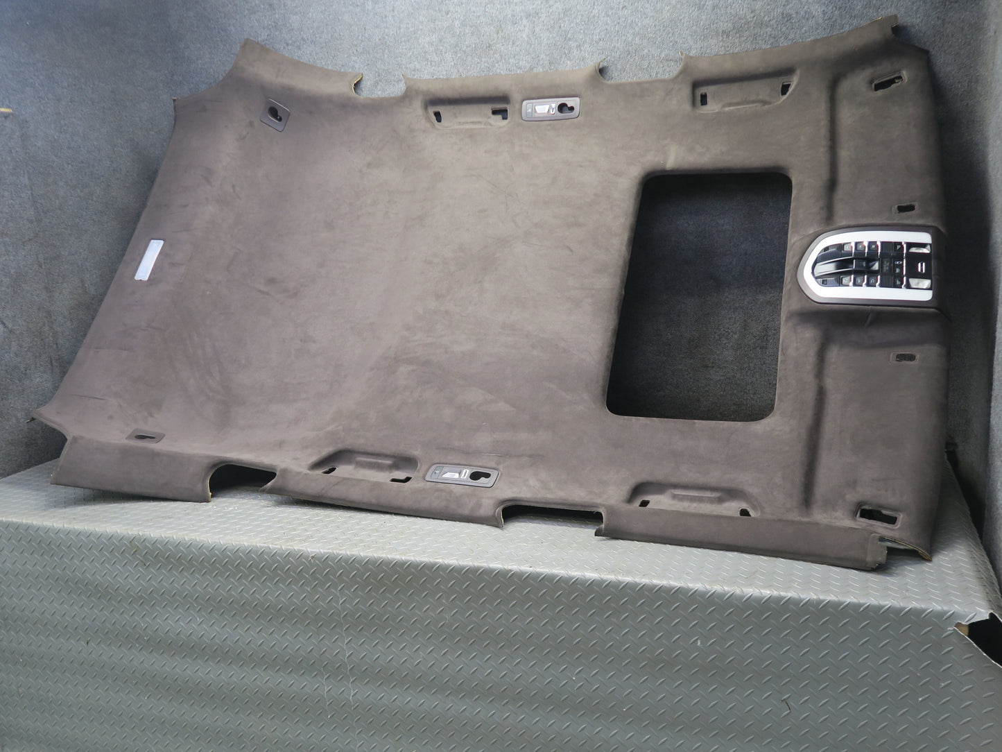 2011-2018 Porsche Cayenne 958 Headliner Sunroof Sun Visor Grab Trim Console Set