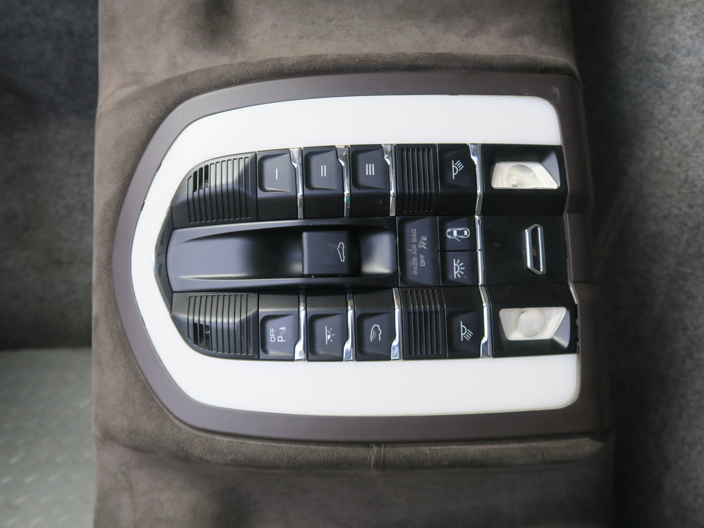 2011-2018 Porsche Cayenne 958 Headliner Sunroof Sun Visor Grab Trim Console Set