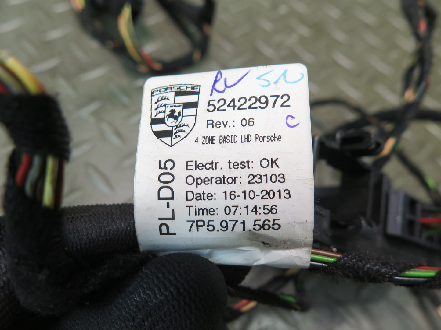 2011-2018 Porsche Cayenne 958 A/C Heater Flap Door Actuator Motor Wiring Set