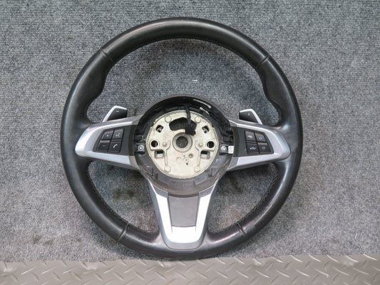09-16 BMW E89 Z4 Leather Multifunction Sport Steering w Paddles 83K Miles OEM
