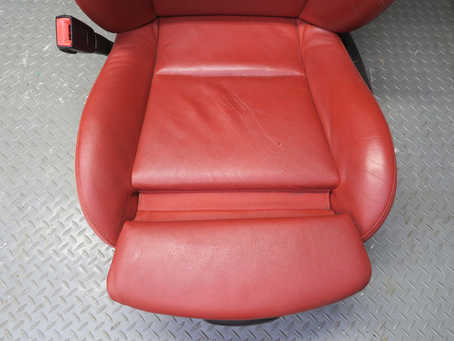 09-16 BMW E89 Z4 Front Left & Right Sport Heated Memory Leather Seat RED Set OEM