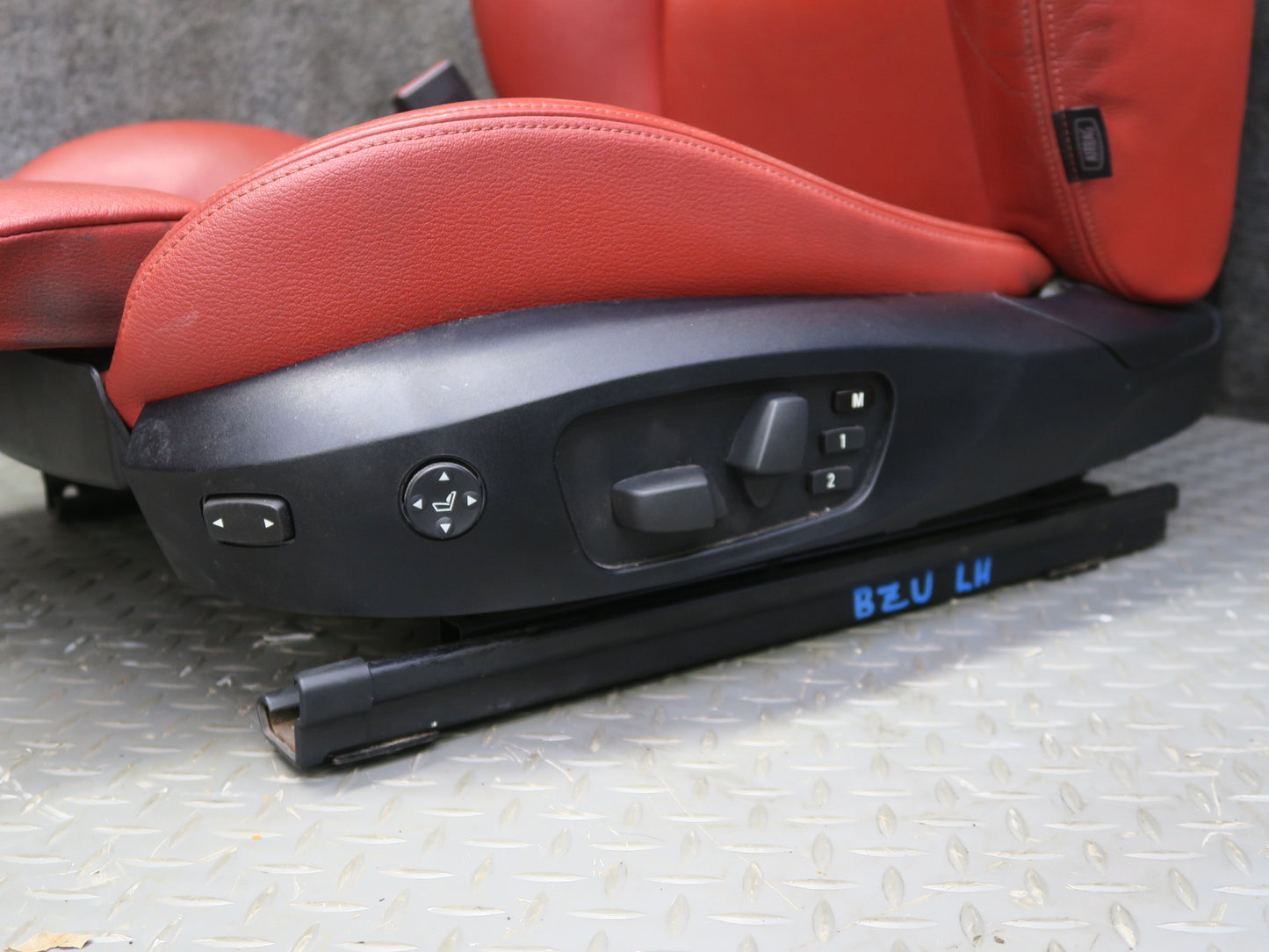 09-16 BMW E89 Z4 Front Left & Right Sport Heated Memory Leather Seat RED Set OEM