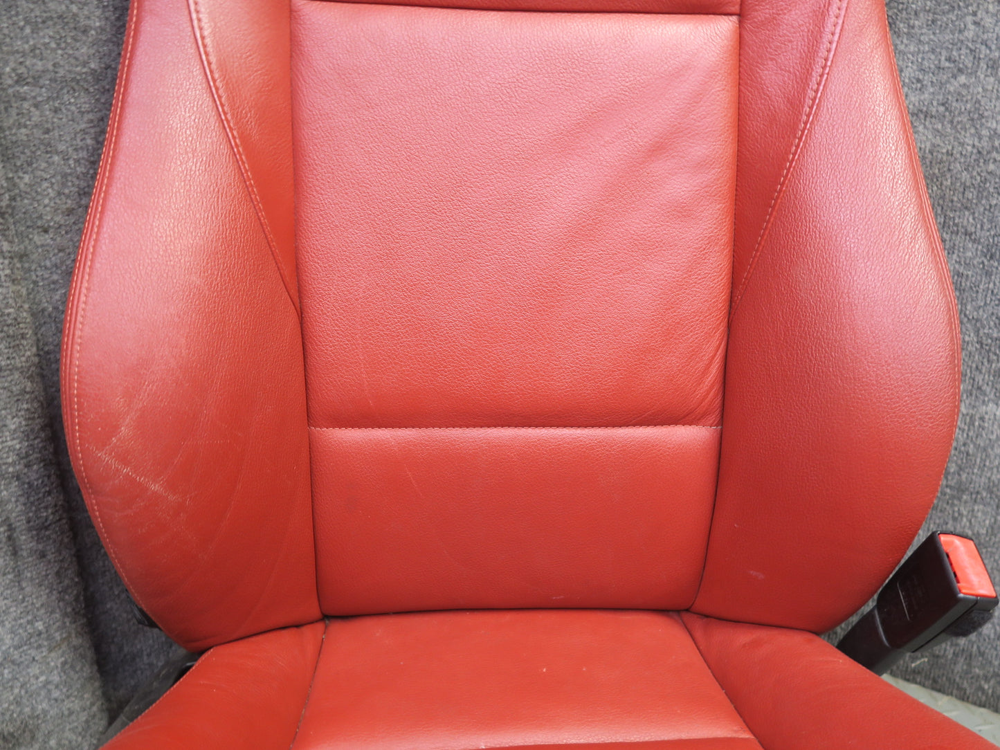09-16 BMW E89 Z4 Front Left & Right Sport Heated Memory Leather Seat RED Set OEM