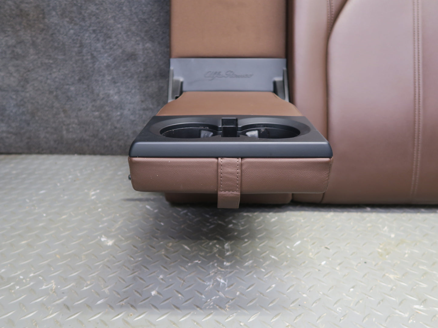2017-2023 Alfa Romeo Stelvio Rear Left Upper Seat Cushion w Headrest Chocolate
