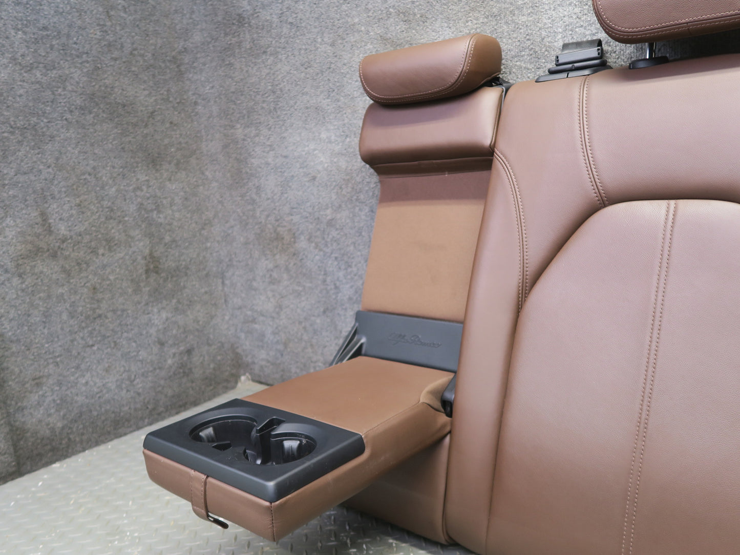 2017-2023 Alfa Romeo Stelvio Rear Left Upper Seat Cushion w Headrest Chocolate