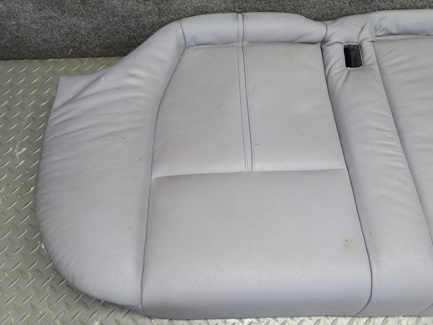 97-03 BMW E39 540ia Sedan Rear Leather Seat Lower Cushion Gray OEM