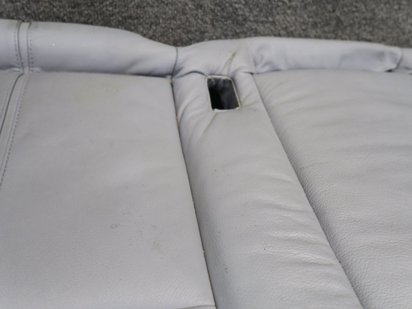 97-03 BMW E39 540ia Sedan Rear Leather Seat Lower Cushion Gray OEM