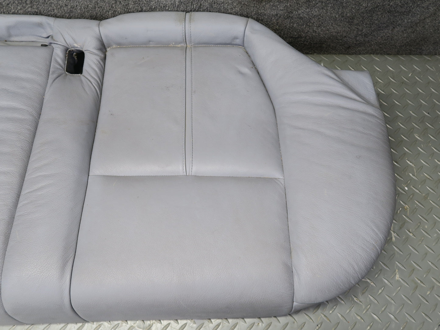 97-03 BMW E39 540ia Sedan Rear Leather Seat Lower Cushion Gray OEM
