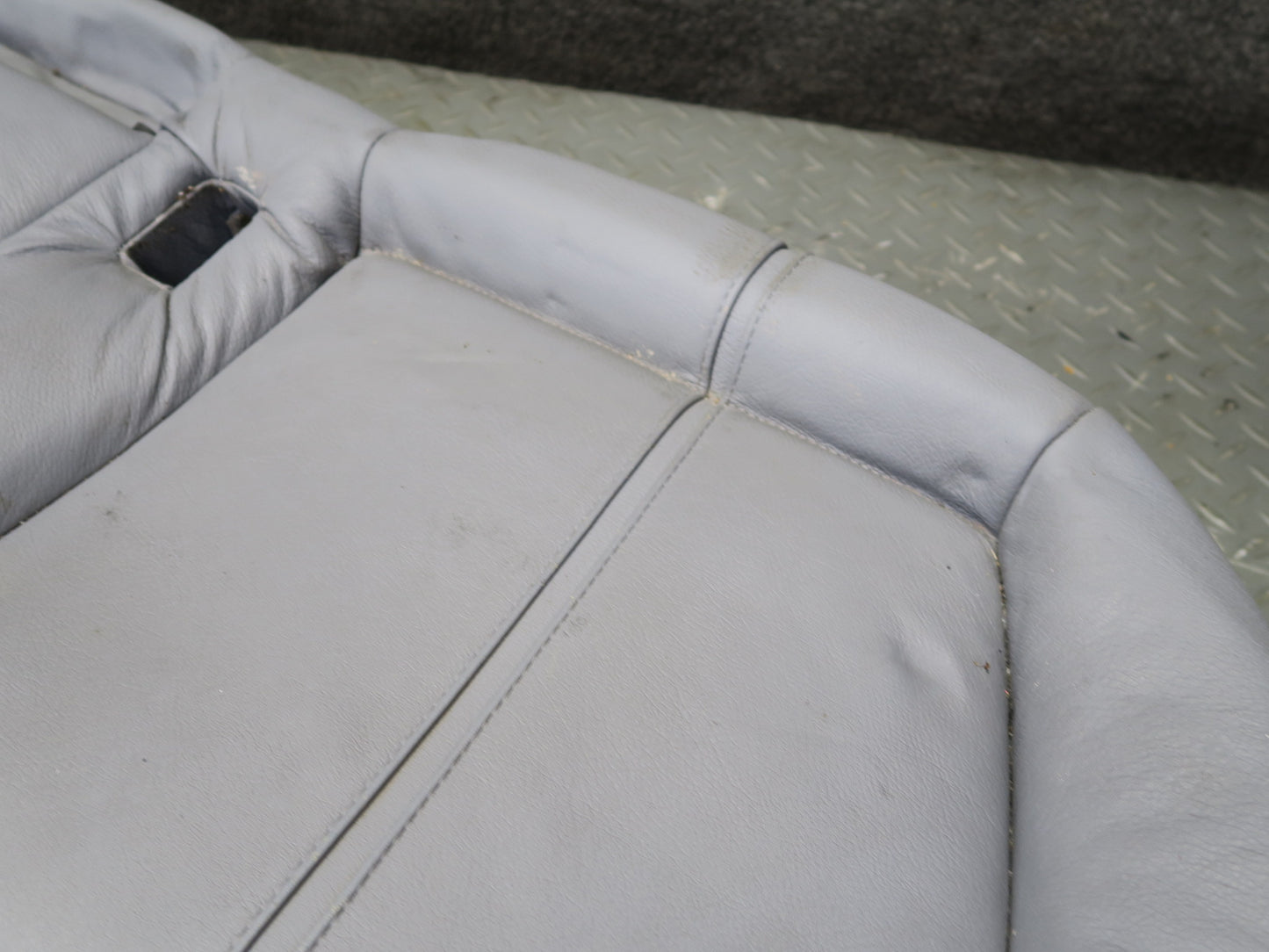 97-03 BMW E39 540ia Sedan Rear Leather Seat Lower Cushion Gray OEM