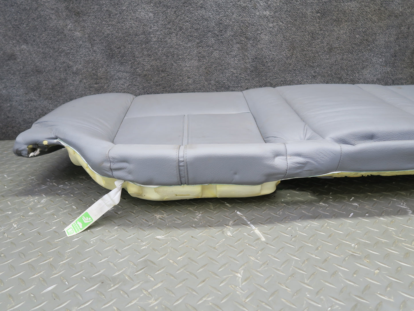 97-03 BMW E39 540ia Sedan Rear Leather Seat Lower Cushion Gray OEM