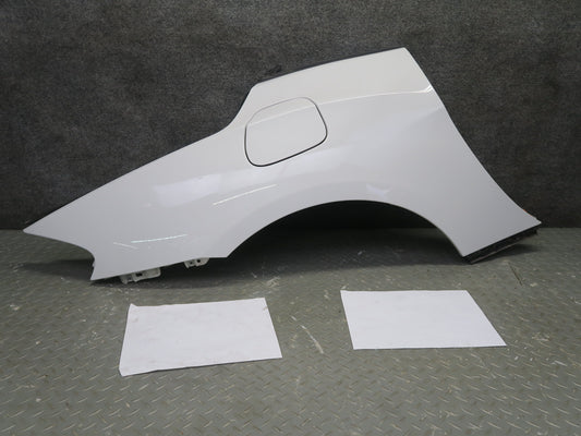09-16 BMW E89 Z4 Rear Right Fender Shell Cover Panel w Fuel Door White Assy OEM