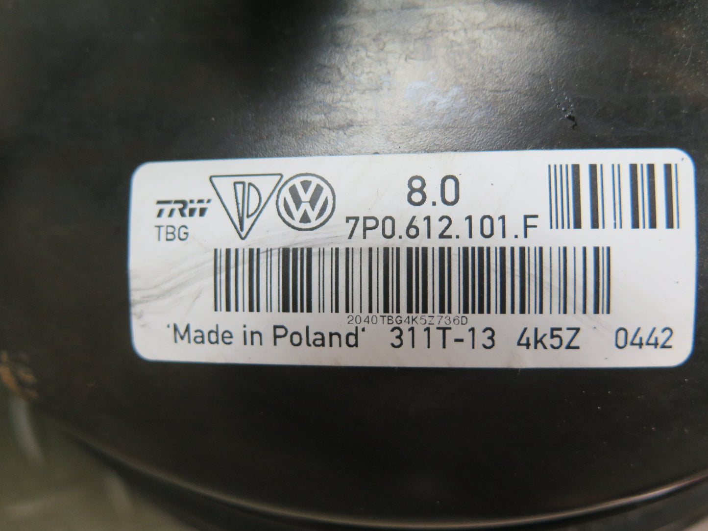 2011-2014 Porsche Cayenne 958 Brake Master Cylinder Booster Fluid Reservoir