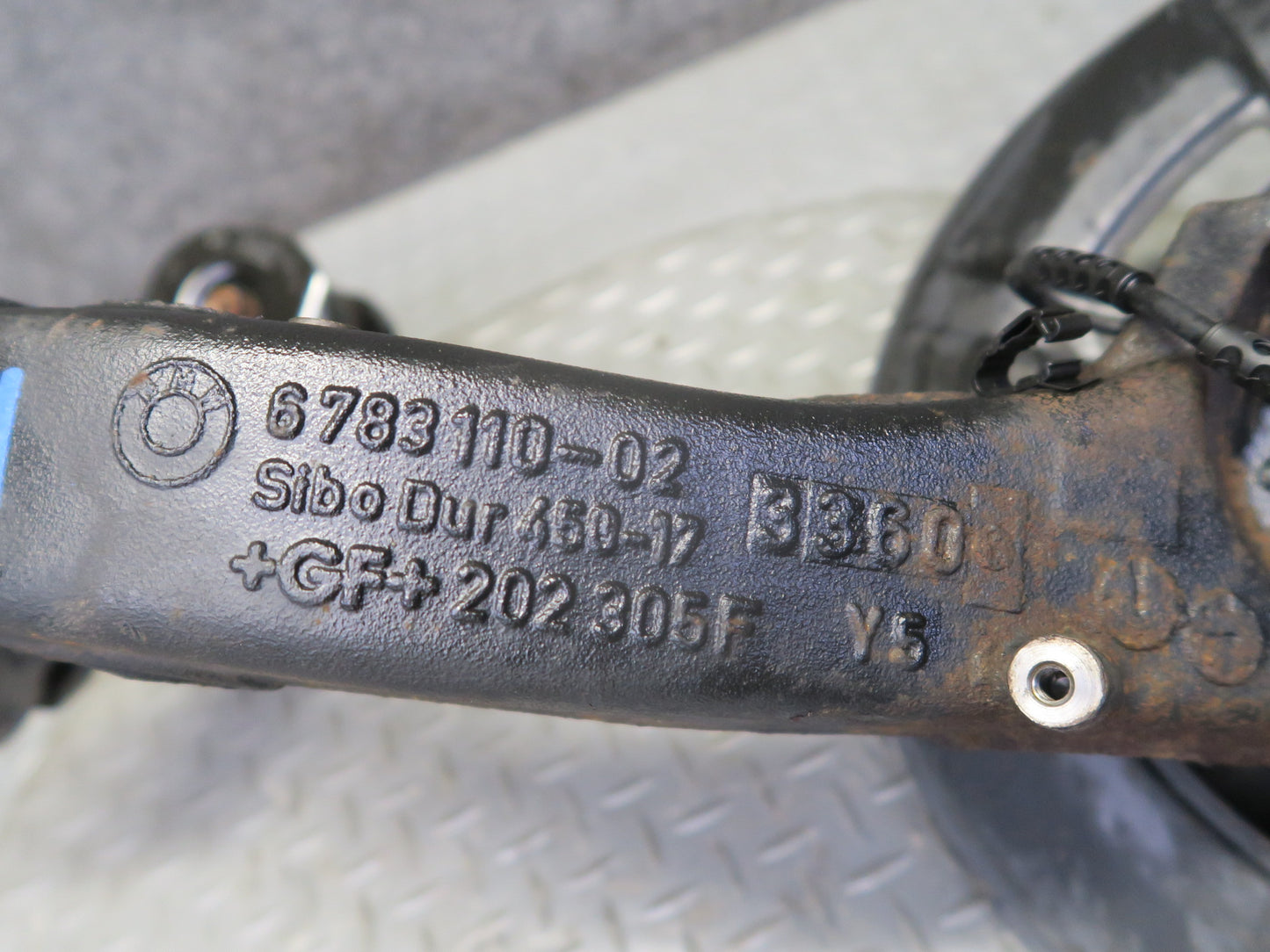 09-16 BMW E89 Z4 Rear Right Spindle Knuckle Wheel Hub Trailing Arm 84K Miles OEM