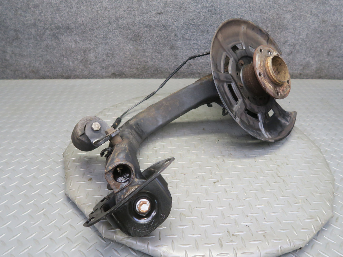 09-16 BMW E89 Z4 Rear Right Spindle Knuckle Wheel Hub Trailing Arm 84K Miles OEM