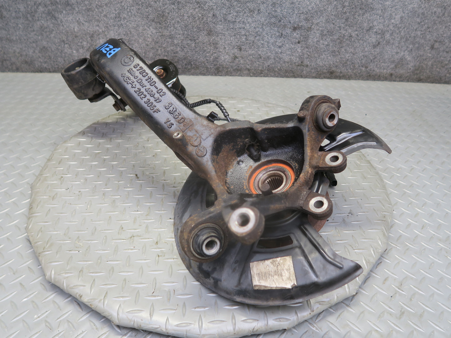 09-16 BMW E89 Z4 Rear Right Spindle Knuckle Wheel Hub Trailing Arm 84K Miles OEM