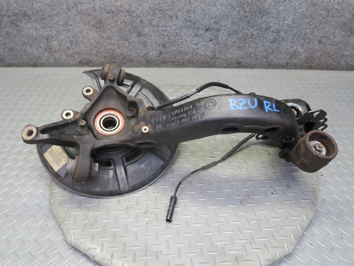 09-16 BMW E89 Z4 Rear Left Spindle Knuckle Wheel Hub Trailing Arm 84K Miles OEM