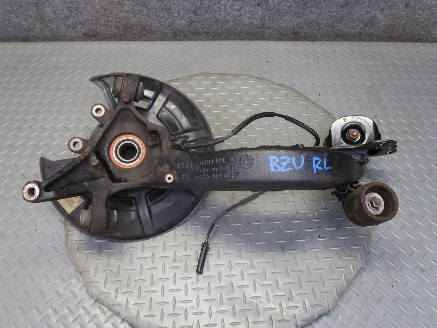 09-16 BMW E89 Z4 Rear Left Spindle Knuckle Wheel Hub Trailing Arm 84K Miles OEM