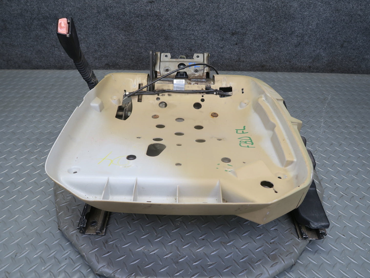 96-98 BMW E36 328iC Convertible Front Left Seat Lower Frame Track Rail Motor OEM