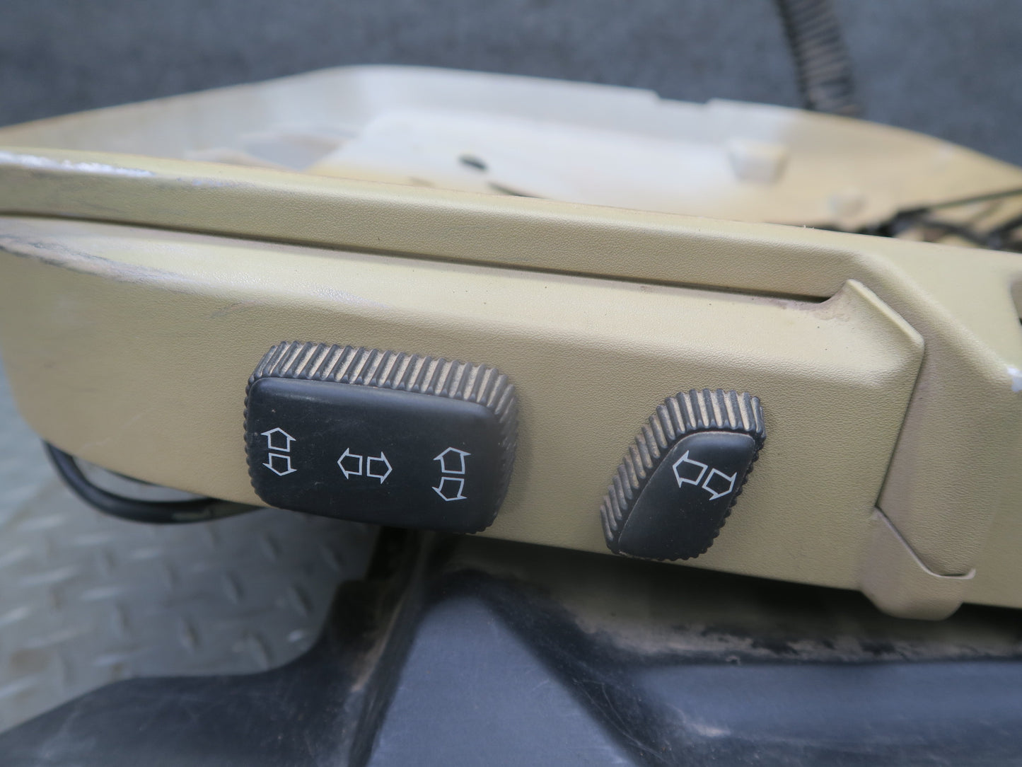 96-98 BMW E36 328iC Convertible Front Left Seat Lower Frame Track Rail Motor OEM