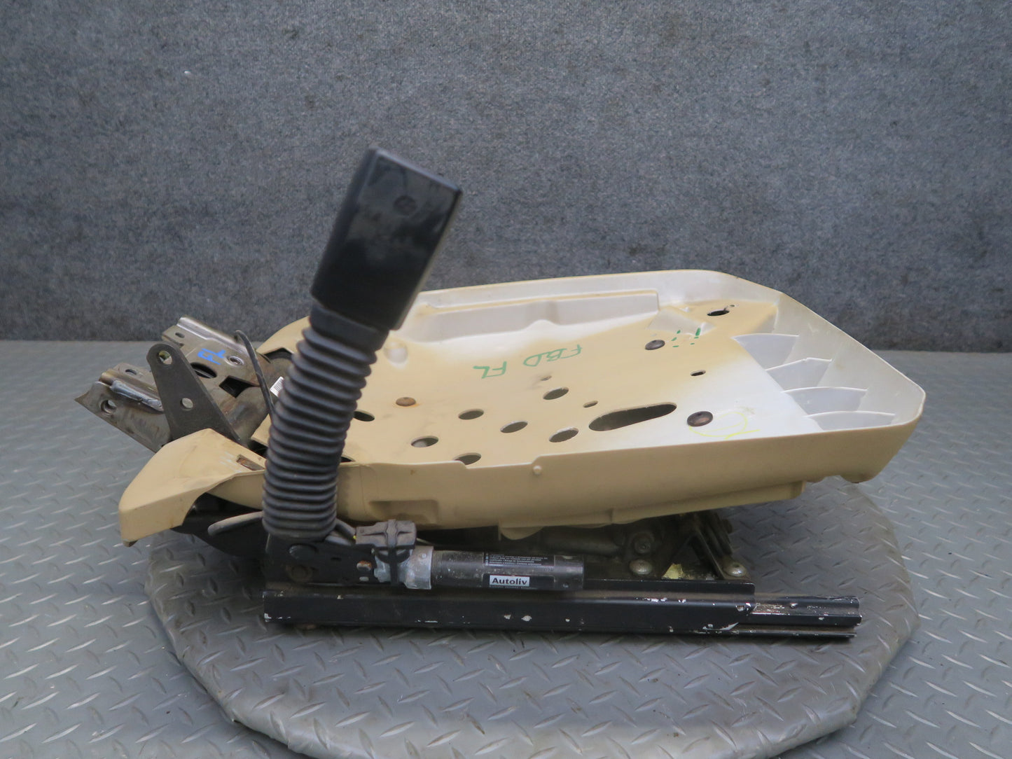 96-98 BMW E36 328iC Convertible Front Left Seat Lower Frame Track Rail Motor OEM