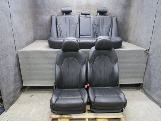 2014-2018 BMW F15 X5 Front & Rear Heated Vented Comfort Leather Seat Set Black