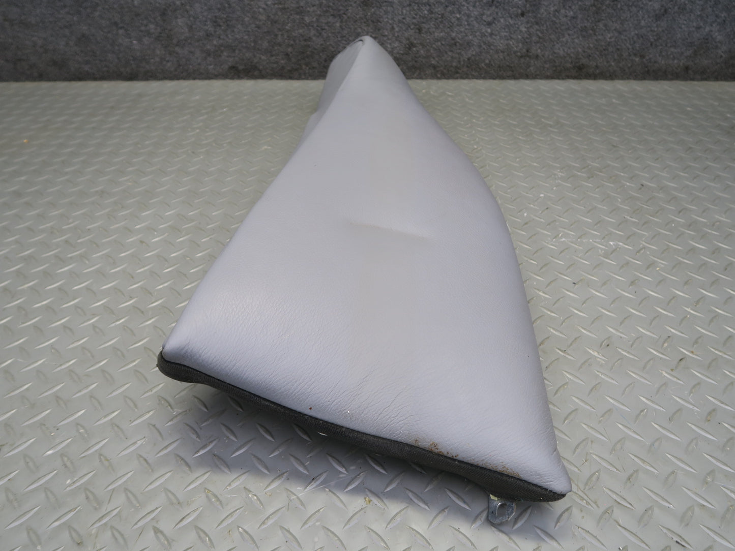 99-03 BMW E39 540ia Sedan Rear Left & Right Seat Leather Bolster Gray Set OEM