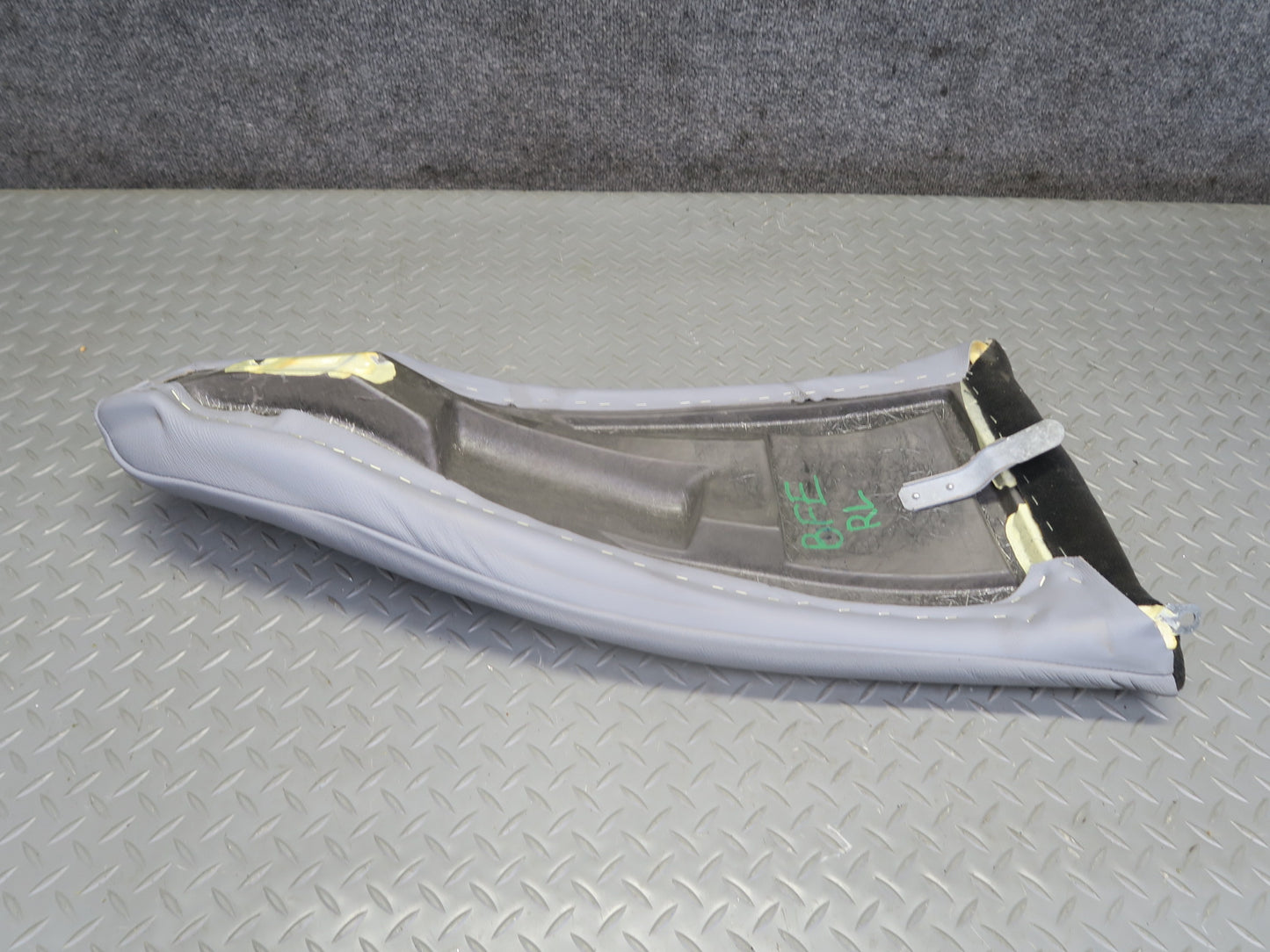 99-03 BMW E39 540ia Sedan Rear Left & Right Seat Leather Bolster Gray Set OEM