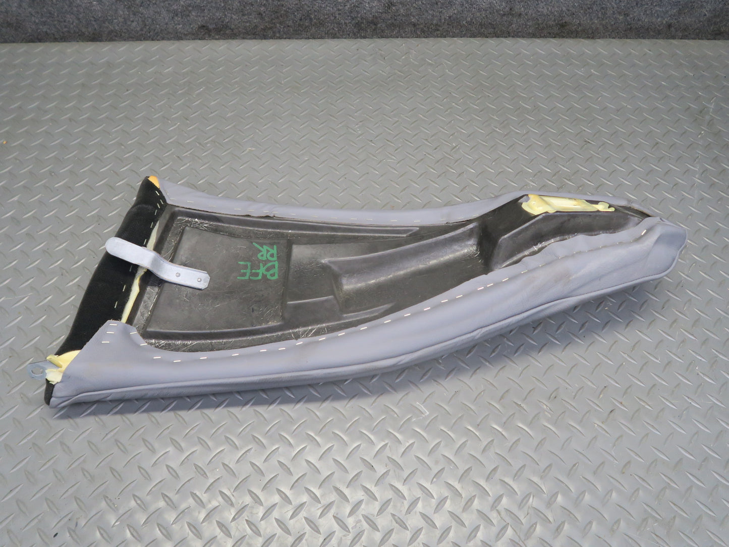 99-03 BMW E39 540ia Sedan Rear Left & Right Seat Leather Bolster Gray Set OEM