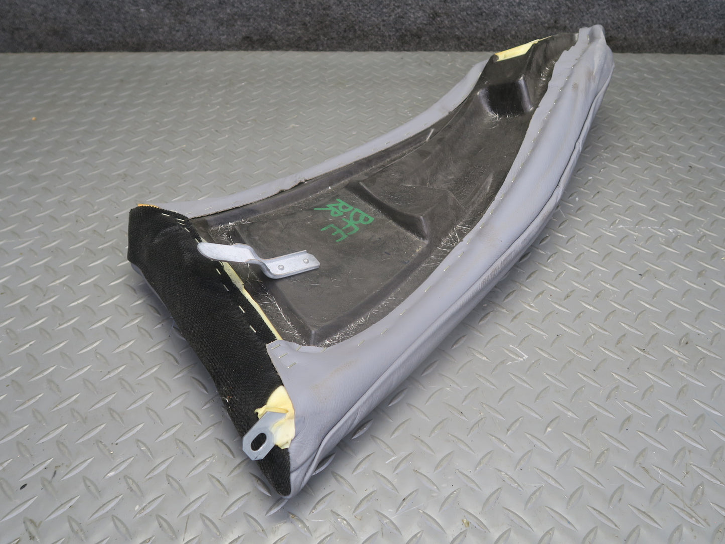 99-03 BMW E39 540ia Sedan Rear Left & Right Seat Leather Bolster Gray Set OEM